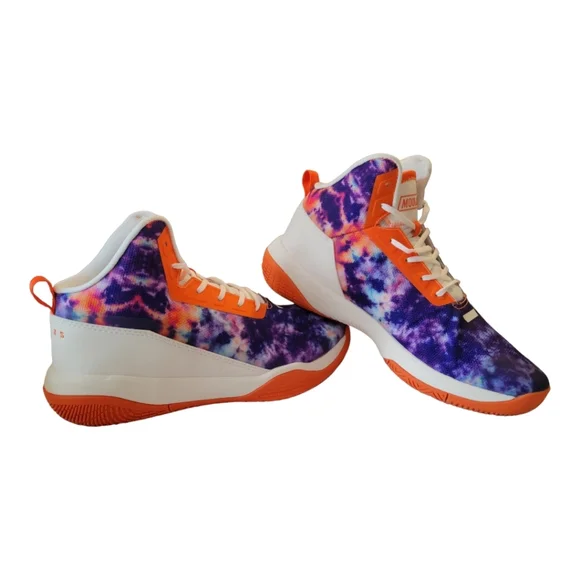 MOOLAH Phantom Womens Basketball Shoes in Galaxy Orange, Size